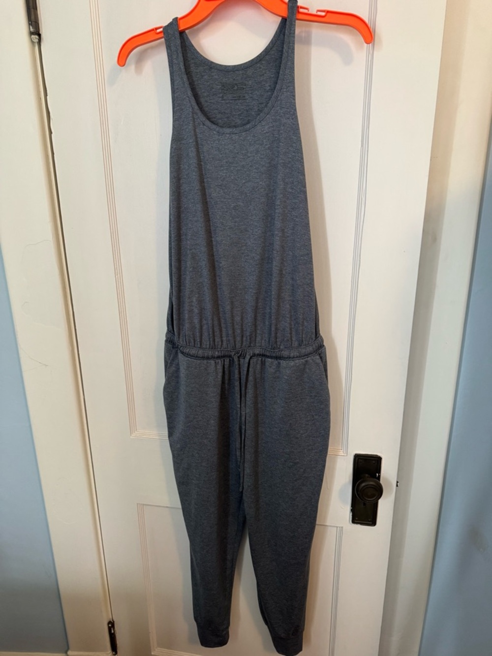 Patagonia Gray Scoop-Neck Casual Jumpsuit